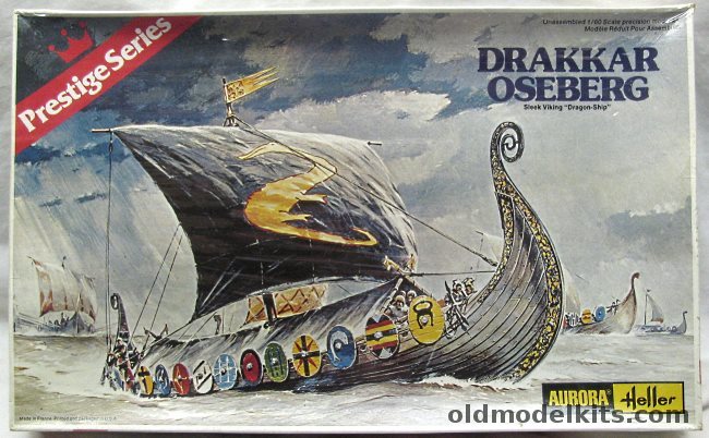 Heller 1/60 Drakkar Oseberg Viking Ship, 6504 plastic model kit